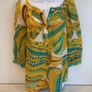 Trina Turk for Banana Republic Tunic Blouse